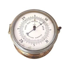 Vintage Ship Barometer - Boston for Swift, West Germany Maritime Nautical